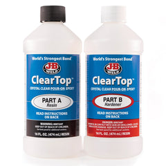 J-B Weld ClearTop Pour-On Epoxy, 32 oz.