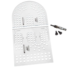 XL Cribbage Board Templates, 3-Player, Curved Track