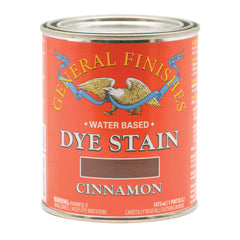 General Finishes Water Based Dye Stain, Cinnamon, Pint
