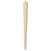 24'' Tapered Turned Leg, Hard Maple