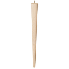 24'' Tapered Turned Leg, Hard Maple