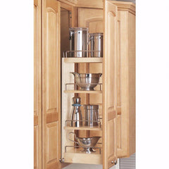 5" Wide Wall Pull-Out Organizer, Wood - Maple (448-WC-5C)