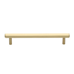 7-1/4'' Hex Modern Cabinet Pull, Satin Brass