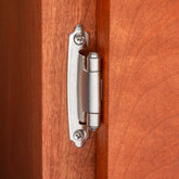 Variable Overlay Self-Closing Face-Mount Cabinet Hinges (3429), Antique Brass