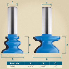 Rockler Tambour Router Bit - 1-3/16" Dia x 13/16" H x 1/2" Shank