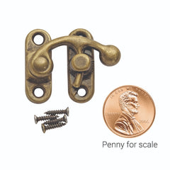 Decorative Swing Latch, Brass