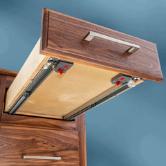 Full Kit 12'' Rockler Centerline Lifetime Soft-Close Undermount Drawer Slides with Mounting Hardware