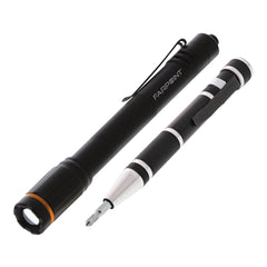 Pocket Screwdriver Set with 200-Lumen Pen Light