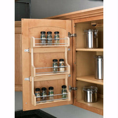 9-5/8" Wide Door Mount Spice Rack, Wood - Maple (4SR-15)