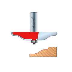 Freud® 99-520 Quadra-Cut™ Ogee Raised Panel Router Bit - 3-1/2" Dia x 5/8" H x 1/2" Shank