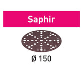 36-Grit 6'' Festool Saphir D150 Abrasive Discs, 25-Pack (575195)