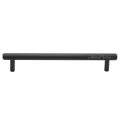 7-1/4'' Basel Knurled Cabinet Pull, Dark Oil-Rubbed