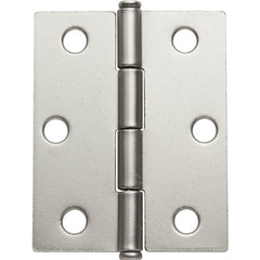 Flat Tipped Butt Hinge w/Removable Pin, 2-1/2" L x 2" W, Oil Rubbed Bronze