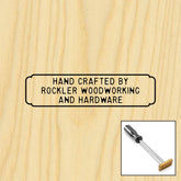 Three-Line Rectangle Branding Iron, Torch-Heated Handle