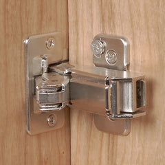 Half Overlay Blum® 170° Snap Close Clip Top Frameless Hinges, Pair
