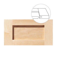 Durango 5-Piece Solid Wood Flat Panel Drawer Front, Custom Sizes and Materials