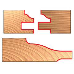 Freud® 97-260 3-Pc. Door Router Bit Set - 1" H x 1/2" Shank