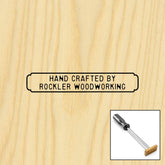 Two-Line Rectangle Branding Iron, Torch-Heated Handle