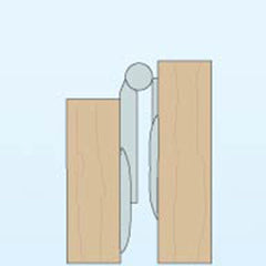 Rockler Folding Door Hinge Kit (Pair)