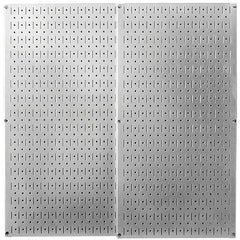 Galvanized Steel Wall Control Tool Board Pegboard (2 Pack)