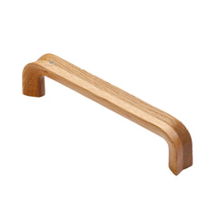 6-7/8'' Groovy Designer Wood Cabinet Pull, Walnut