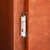 1/2'' Overlay Self-Closing Partial Wrap Cabinet Hinges, Satin Nickel