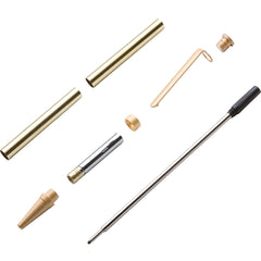 Slimline Pen Hardware Kit - Satin Gold
