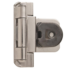 3/8'' Inset Double Demountable Cabinet Hinges, Satin Nickel