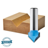 60° x 1/2" D x 5/8" H x 1/4" Shank Rockler V-Groove Bit