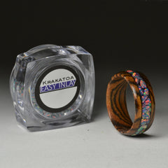 Bocote Hardwood Ring Core Blank, Size 9