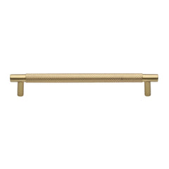 11'' Bern Knurled Cabinet Pull, Satin Brass