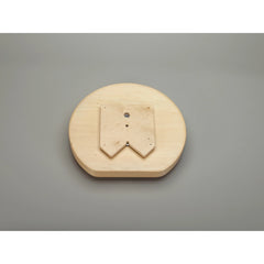 D-Shape LD Banded Wood Tray w/ Steel Bearing Corner Lazy Susans - 20 in.