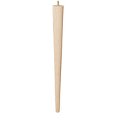 24'' Tapered Turned Leg with Semi-Gloss Finish, Hard Maple