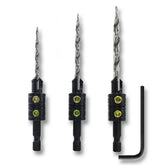 Make it Snappy Tools Tapered Countersink Drill Bit Set, 3-Piece