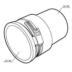 Dust Right® 2-1/2'' to 2-1/4'' Conversion Port