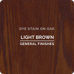 General Finishes Water Based Dye Stain, Light Brown, Pint