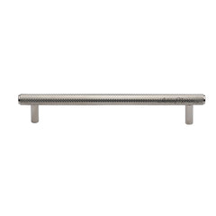 5-1/4'' Basel Knurled Cabinet Pull, Polished Nickel