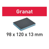 60-Grit Festool Granat Abrasive Sanding Sponges, 3-7/8'' x 4-3/4'' x 1/2'' Thick, 6-Pack (201112)