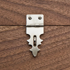 Nickel Decorative Jewelry Box Lock Hasps, Pair