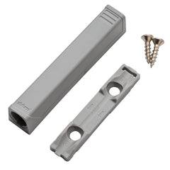 Gray Screw-Mount Adapter for Blum Tip-On Touch Latch