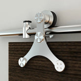 Rolling Barn Door Hardware Kit, Stainless Steel, Tristar