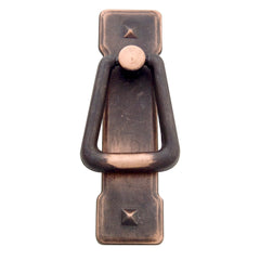 Solid Cast Brass Mission Style Pendant Ring Pull