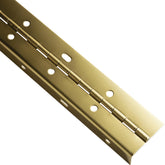 Brass Plated Partial Wrap Slotted Piano Hinge