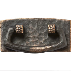 Dark Copper Stickley Drawer Pull, 3-1/8" W x 1-1/2" H