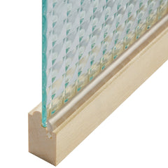 Clear Groove-Type Plastic Panel Retainer