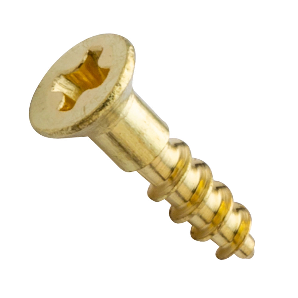 Centerline #2 x 3/8'' Flat Head Phillips Wood Screws, Solid Brass, 50-Pack