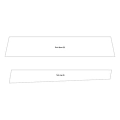 Rockler Modern Patio Coffee Table Plan with Cardboard Templates
