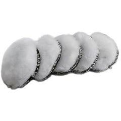 Rikon Hook-and-Loop Wool Pads 31-209, 2'', 5-Pack