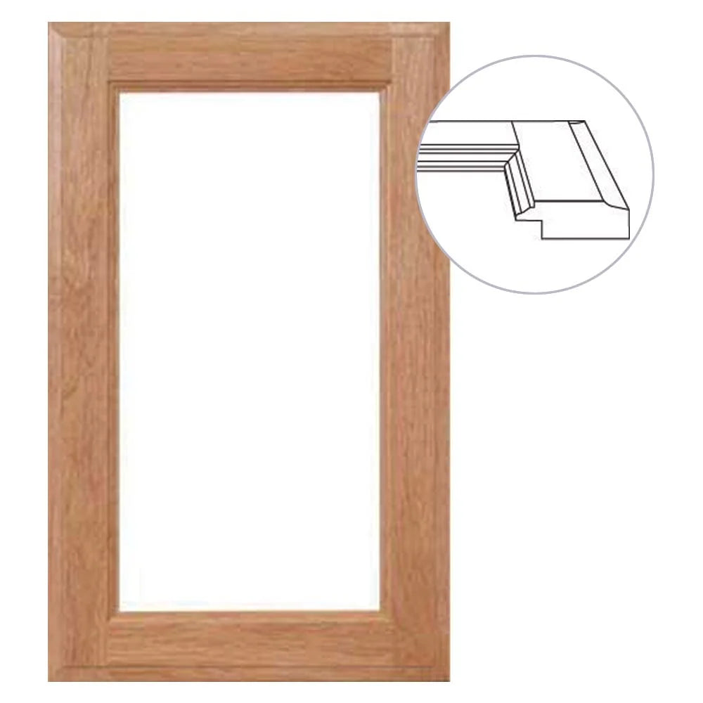 Revere 4-Piece Glass Door Frame, Custom Sizes and Materials