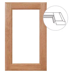 Revere 4-Piece Glass Door Frame, Custom Sizes and Materials